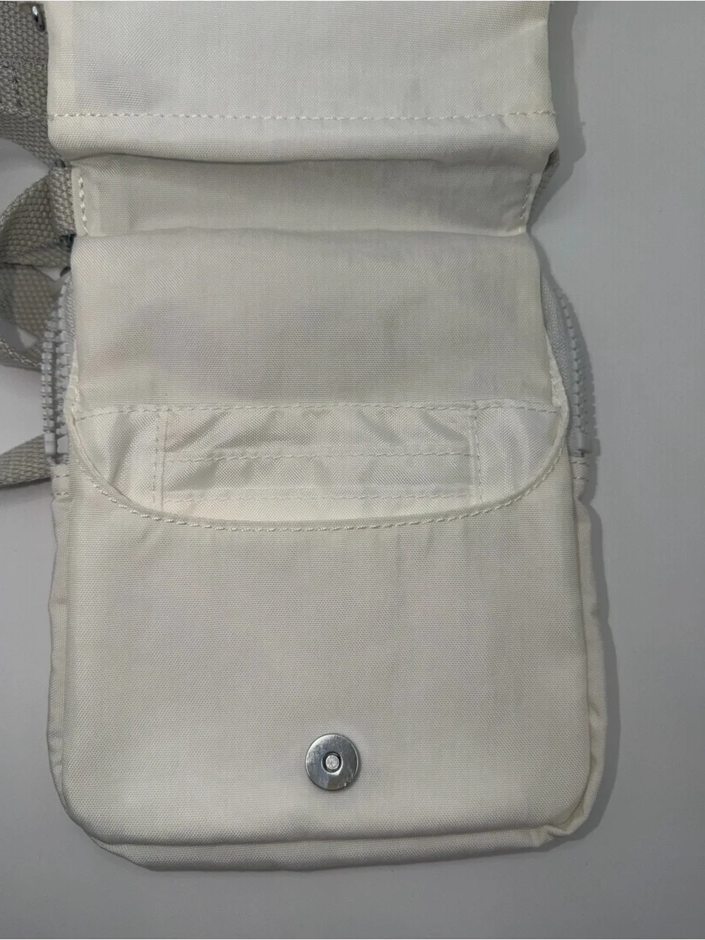 Kipling Cream Compact Messenger Crossbody Bag for Men